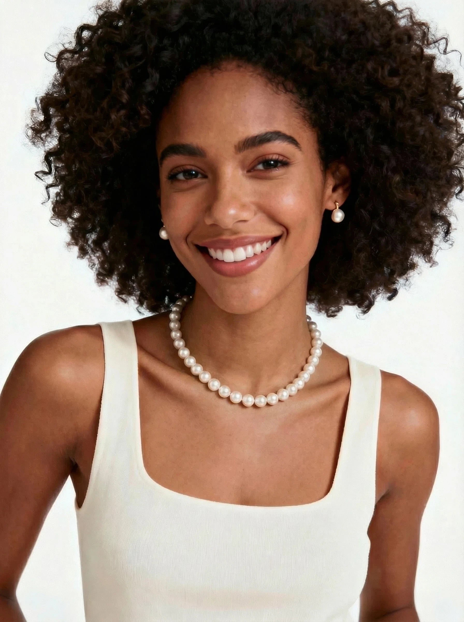 11-13mm White Freshwater Pearl Necklace-AAA Quality