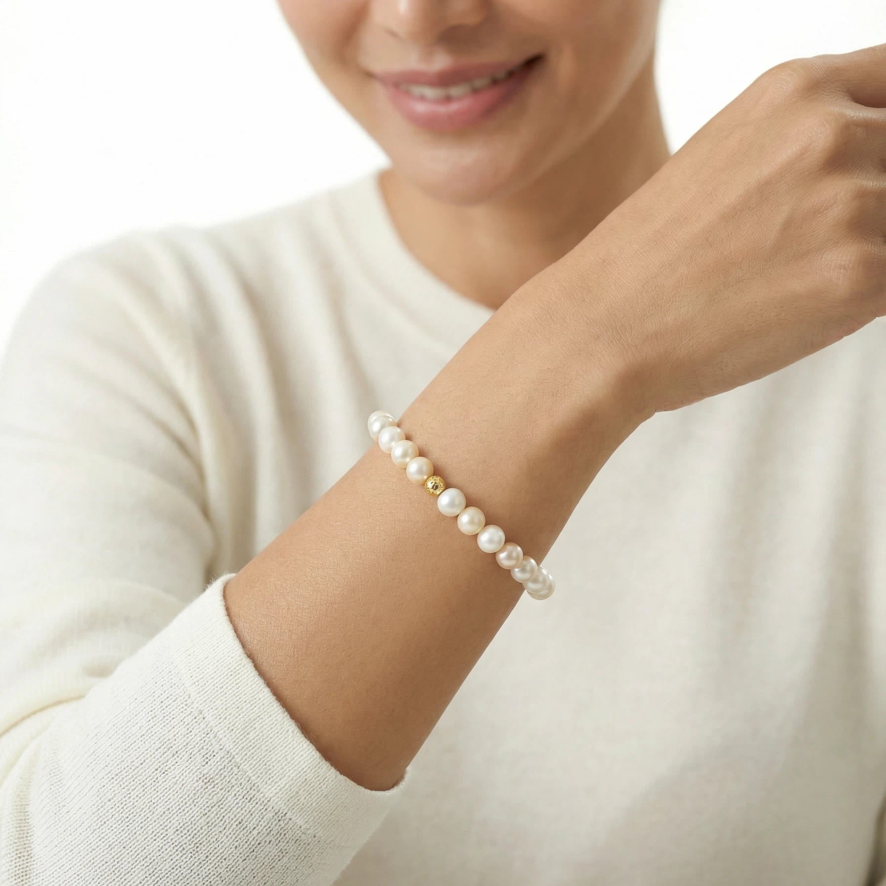 5.5-6.5mm Freshwater Pearl Bracelet-AAA Quality