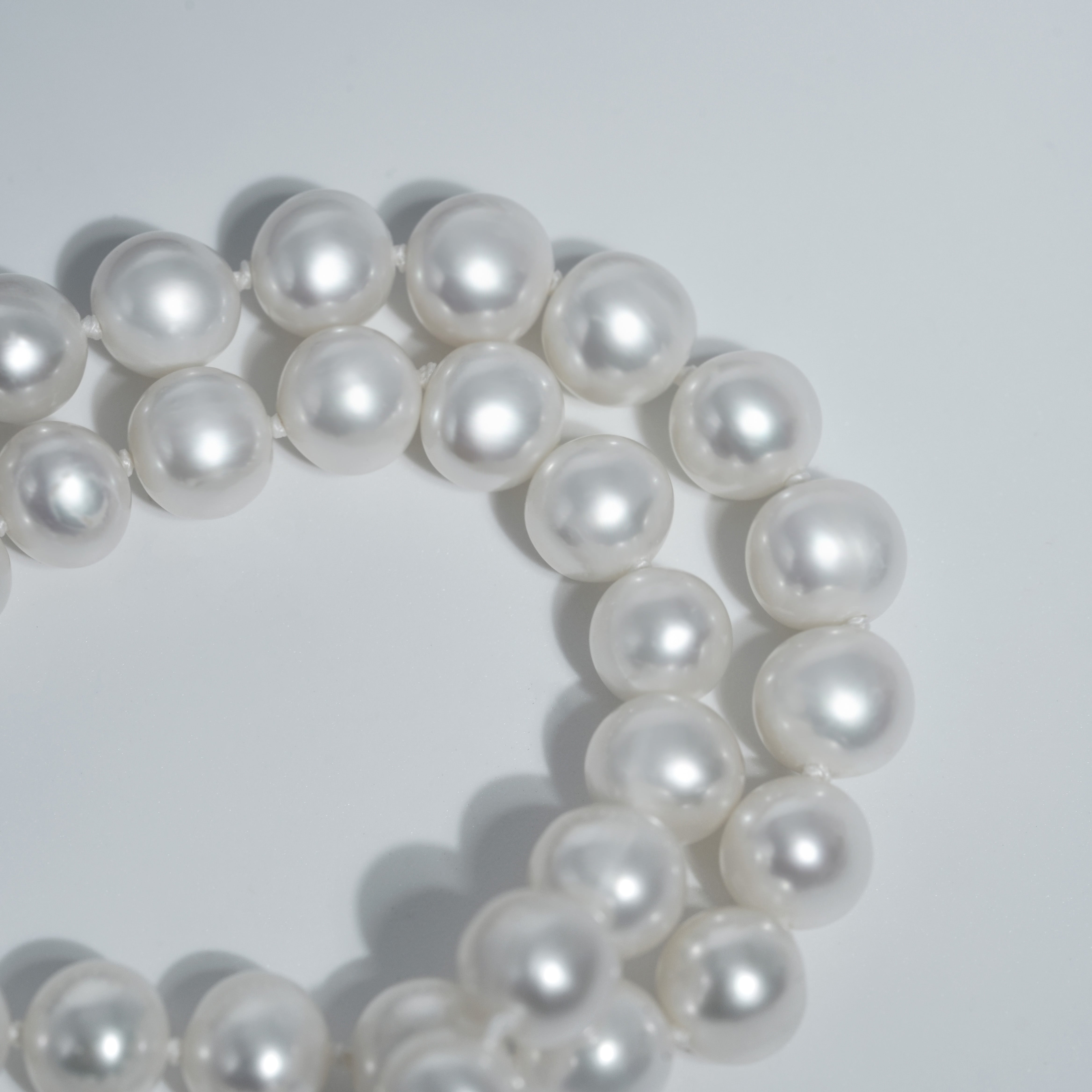 Caelia Glint White Freshwater Pearl Necklace