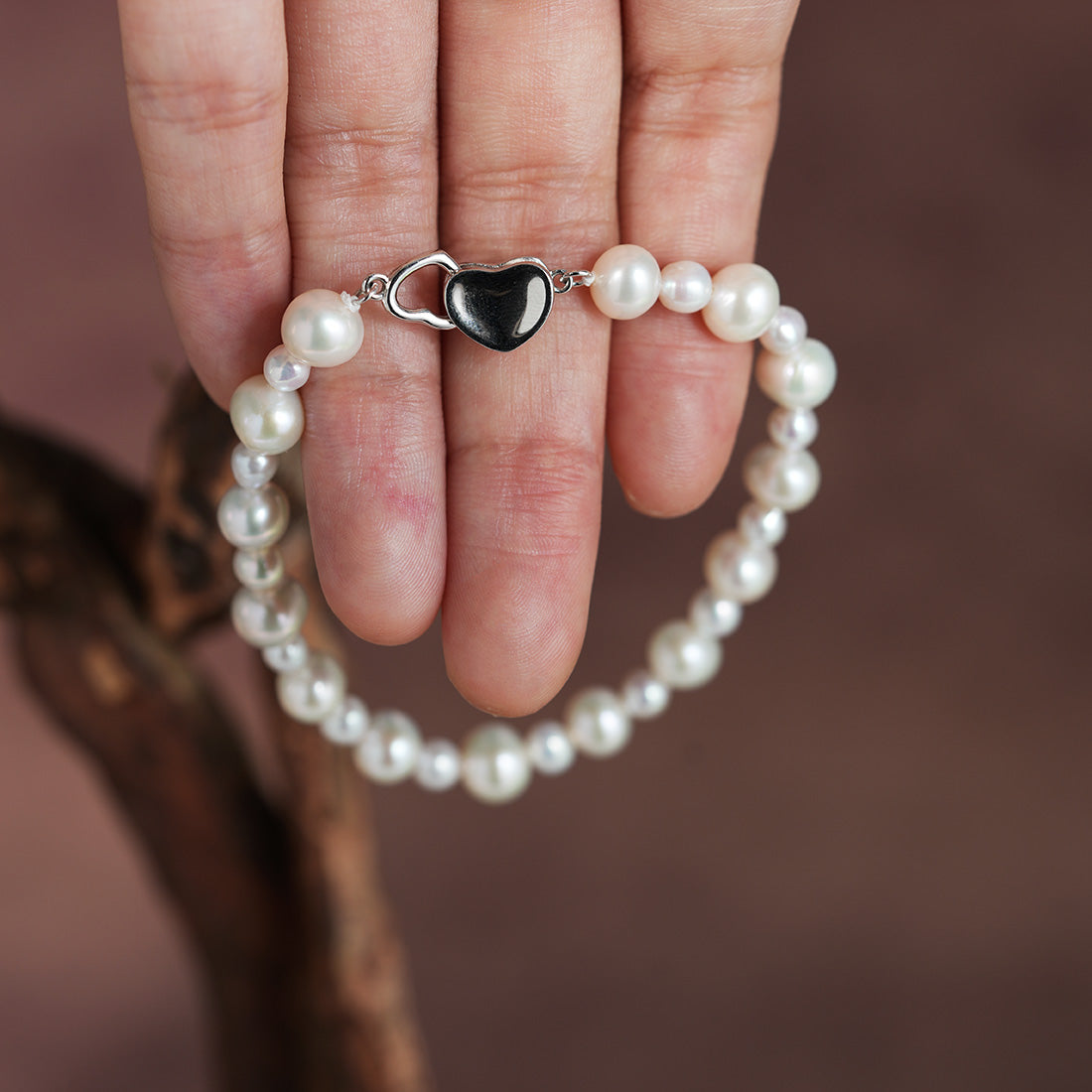 Cupid’s Harmony Pearl Strand Bracelet