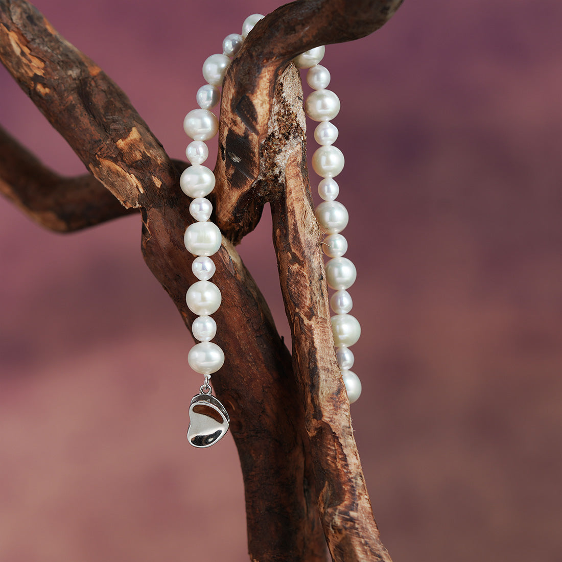 Cupid’s Harmony Pearl Strand Bracelet