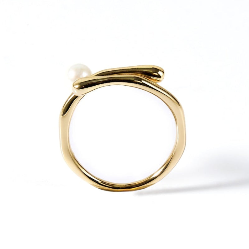 4-4.5mm White Freshwater Pearl Ring