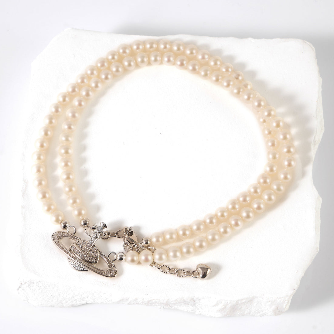 4-4.5mm White Freshwater Pearl Necklace-AAA Quality