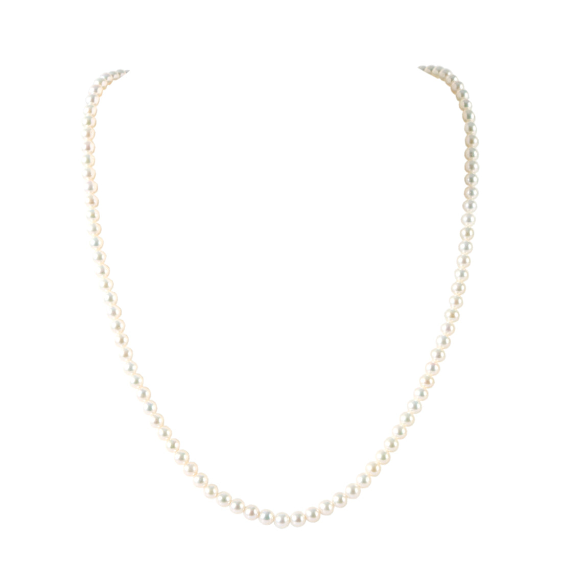 3-5mm White Freshwater Pearl Necklace-AAA Quality
