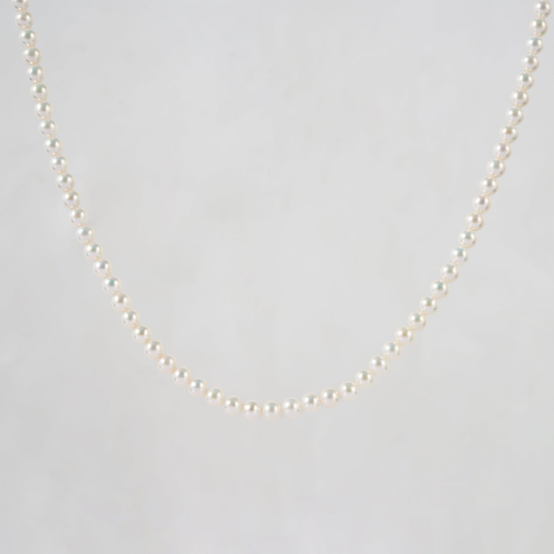 3-5mm White Freshwater Pearl Necklace-AAA Quality