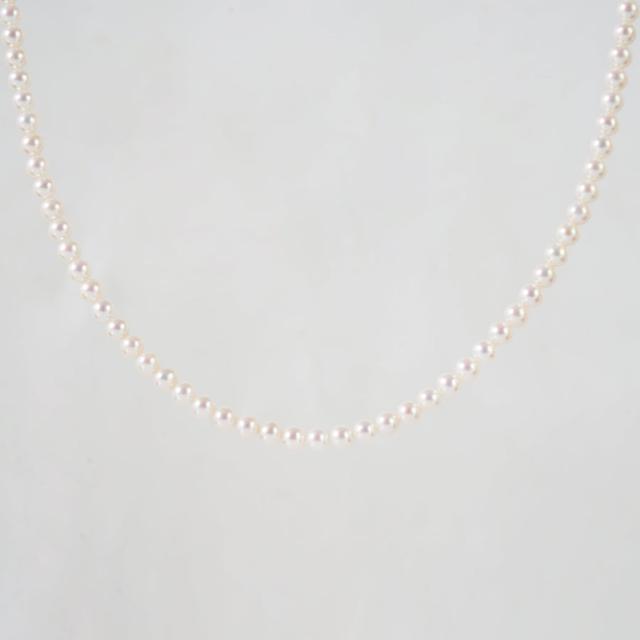 3-5mm White Freshwater Pearl Necklace-AAA Quality