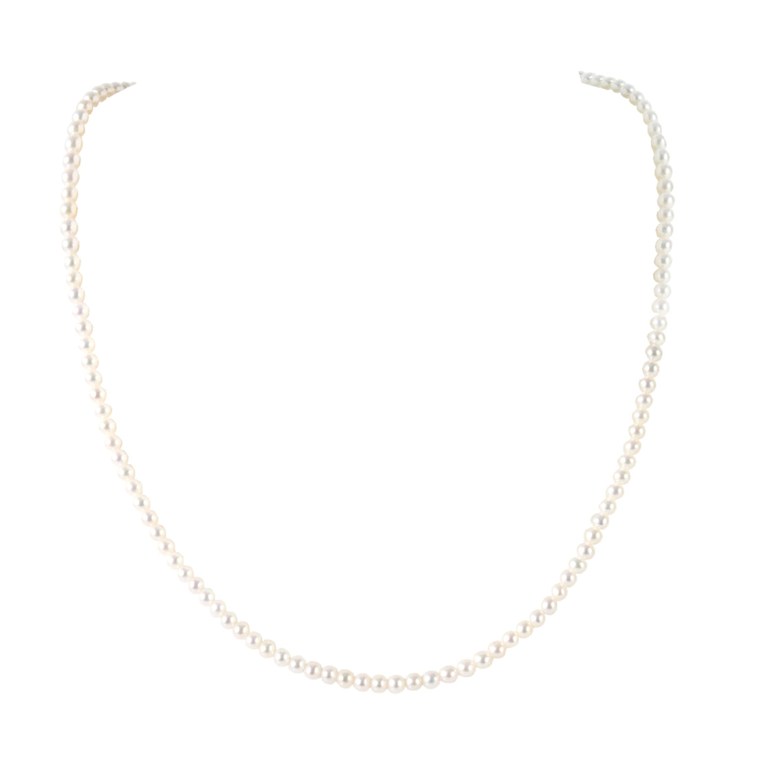 3-5mm White Freshwater Pearl Necklace-AAA Quality