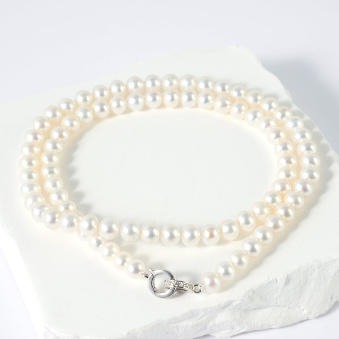 5-7mm White Freshwater Pearl Necklace-AAA Quality