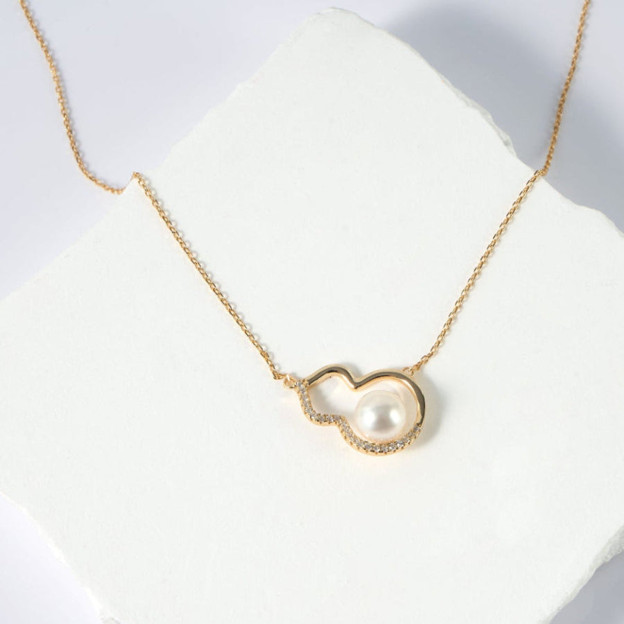 7.5-8.5mm Gourd Freshwater Pearl Pendant