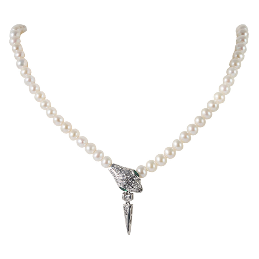 5-7mm White Freshwater Pearl Necklace-AAA Quality