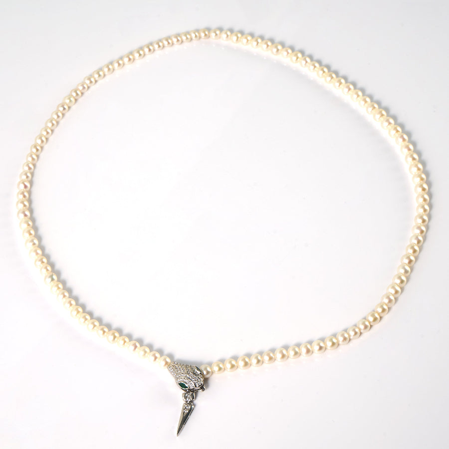 5-7mm White Freshwater Pearl Necklace-AAA Quality