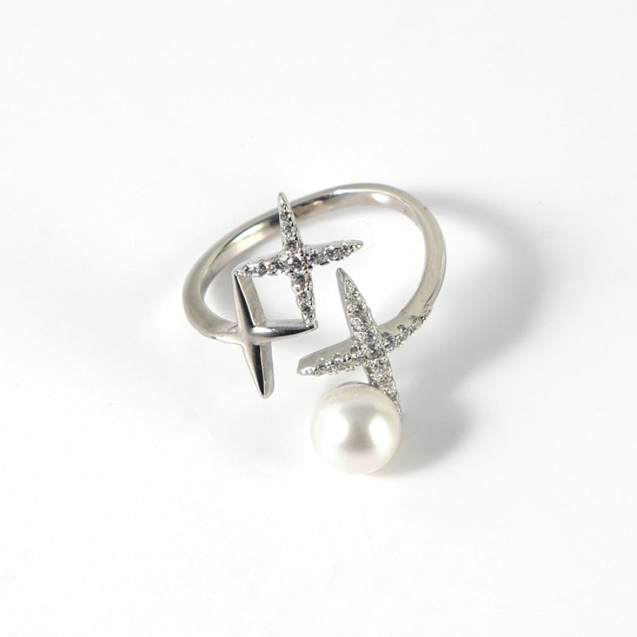 6.5-7.5mm White Freshwater Pearl Ring