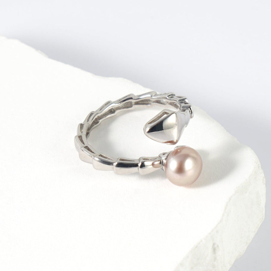 6.5-7.5mm Purple Freshwater Pearl Ring