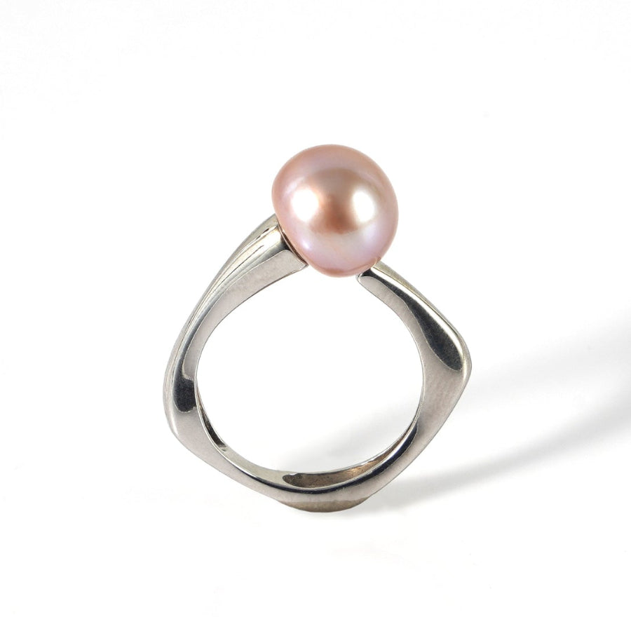 9.5-10.5mm Purple Freshwater Pearl Ring
