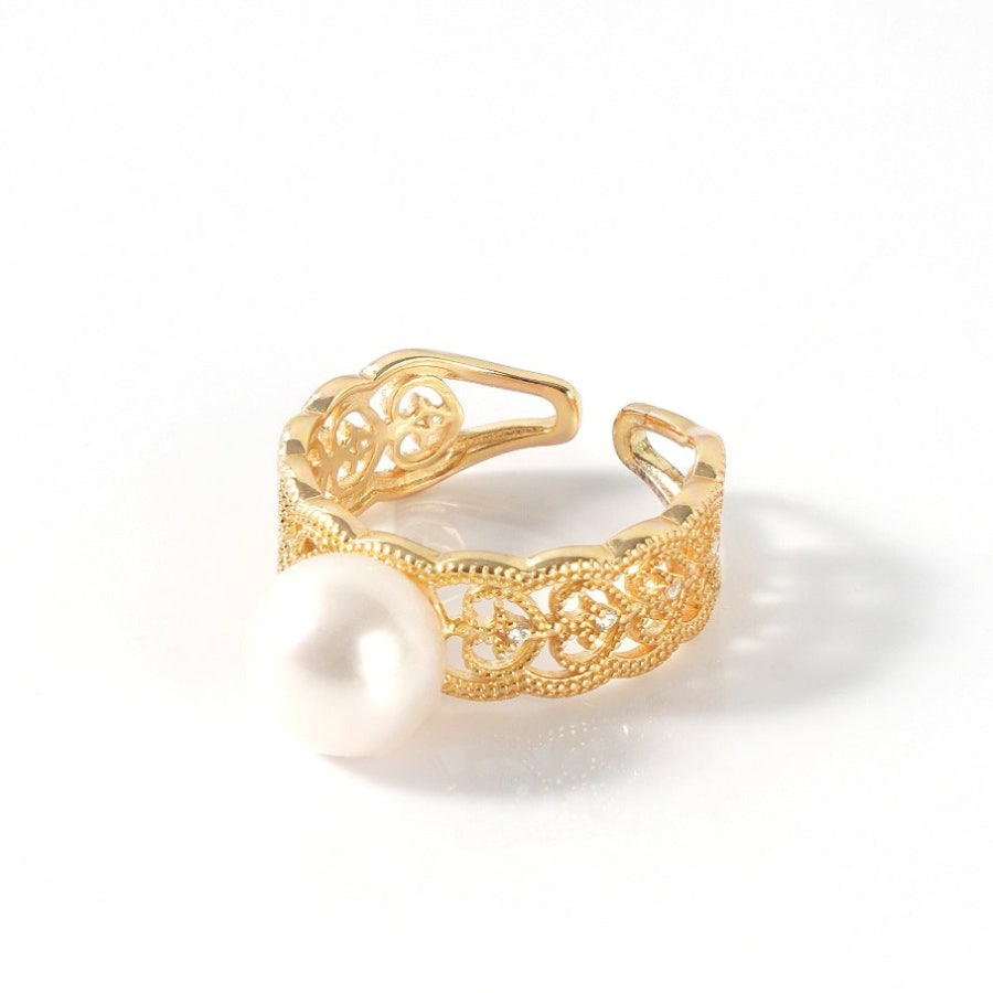 8.5-9.5mm White Freshwater Pearl Ring