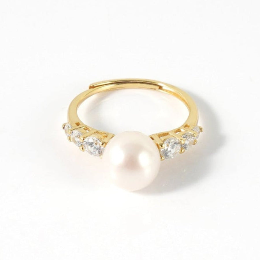 8.5-9.5mm White Freshwater Pearl Ring
