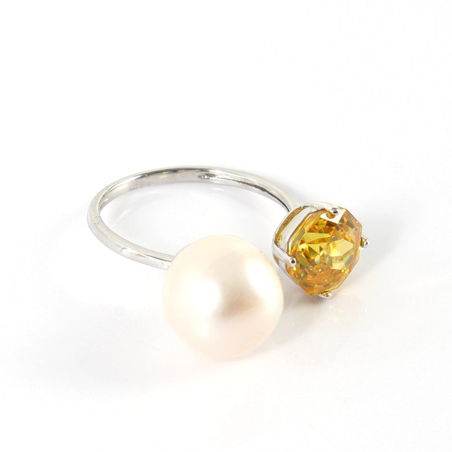 10.5-11.5mm White Freshwater Pearl Ring