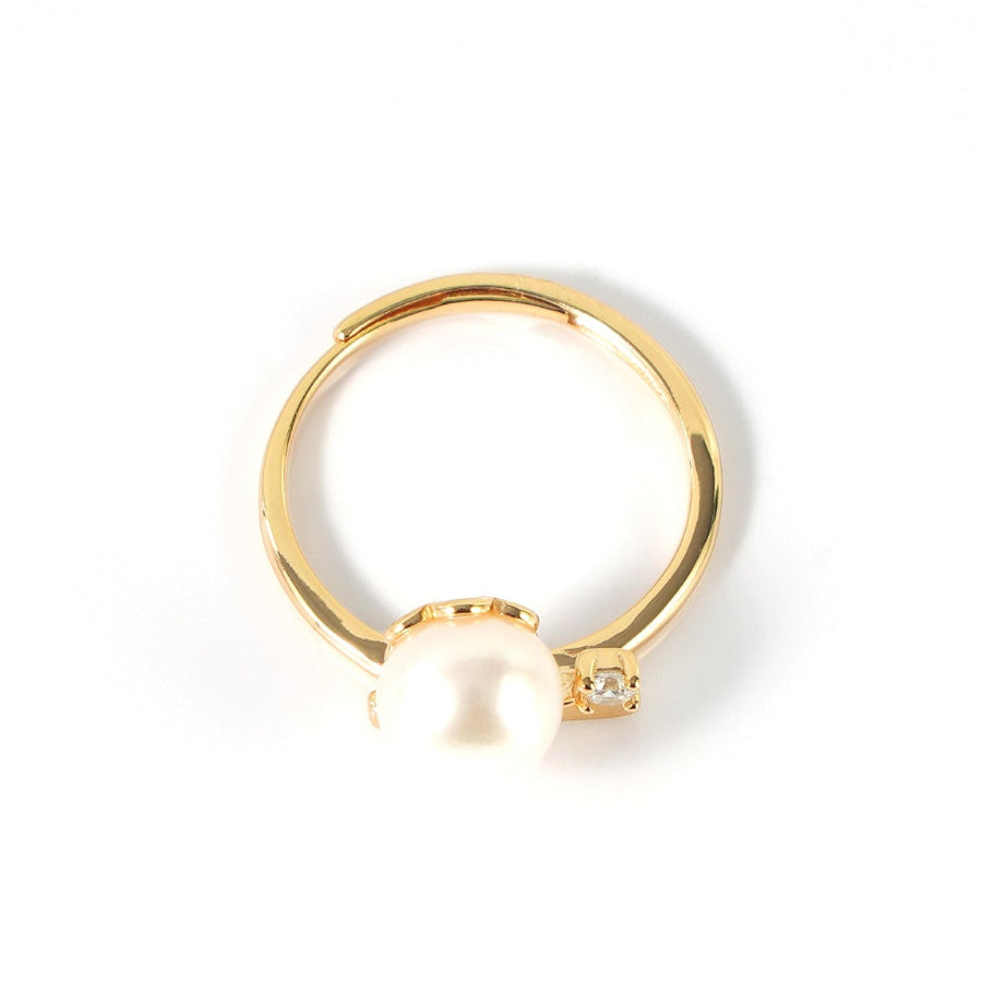 7.5-8.5mm White Freshwater Pearl Ring