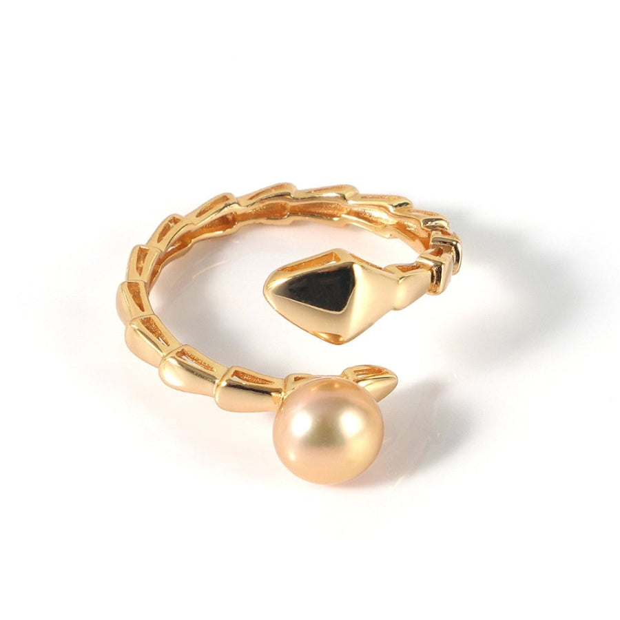 7mm Champagne Freshwater Pearl Ring
