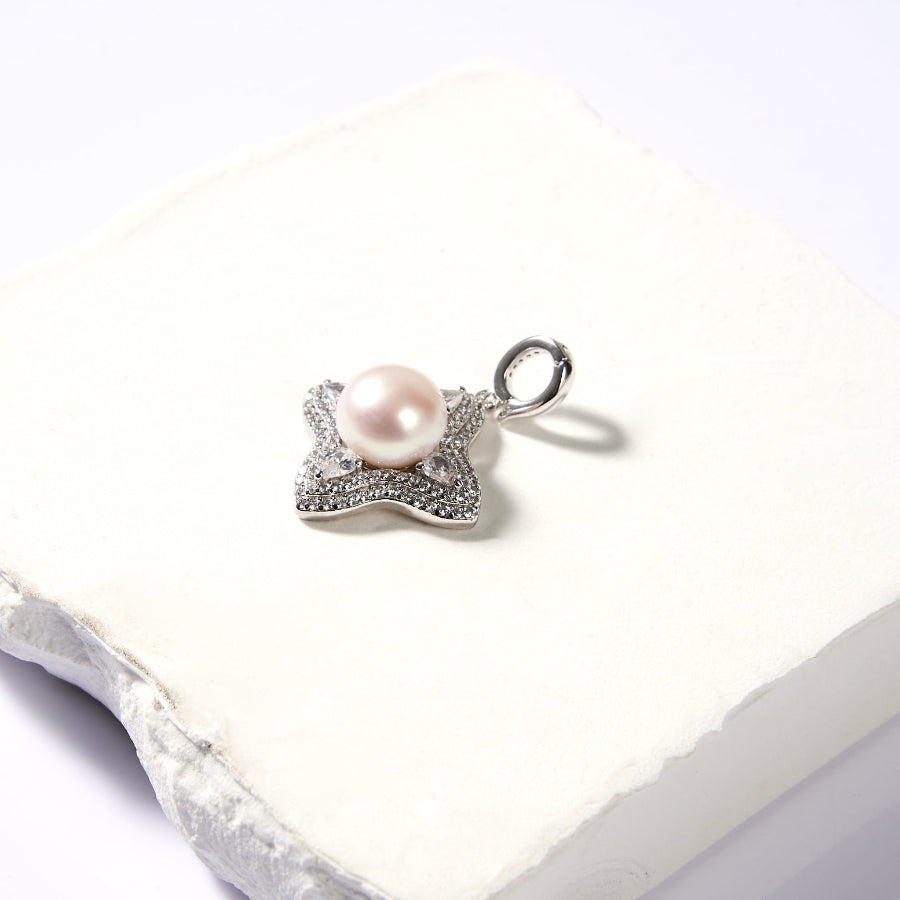 9.5-10.5mm White Freshwater Pearl Pendant Only — Chain Not Included