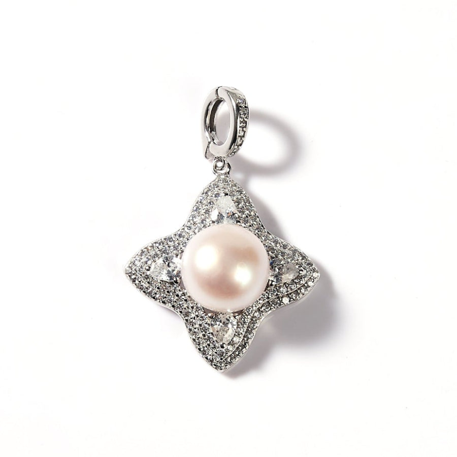 9.5-10.5mm White Freshwater Pearl Pendant Only — Chain Not Included