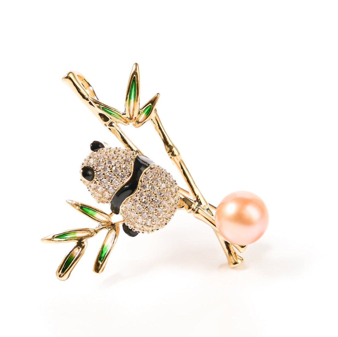 Panda, Freshwater Pearl Brooch