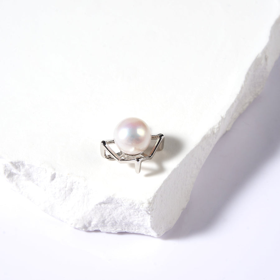 9.5-10.5mm White Freshwater Pearl Pendant Only — Chain Not Included