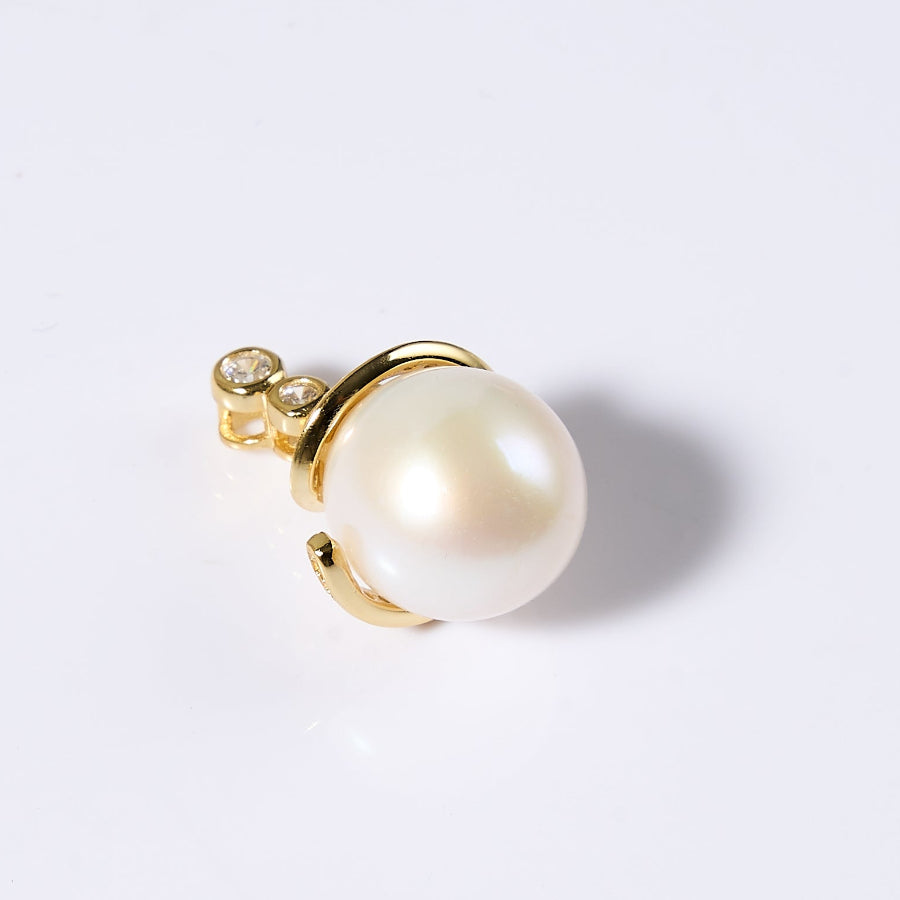 10.5-11.5mm White Freshwater Pearl Pendant Only — Chain Not Included