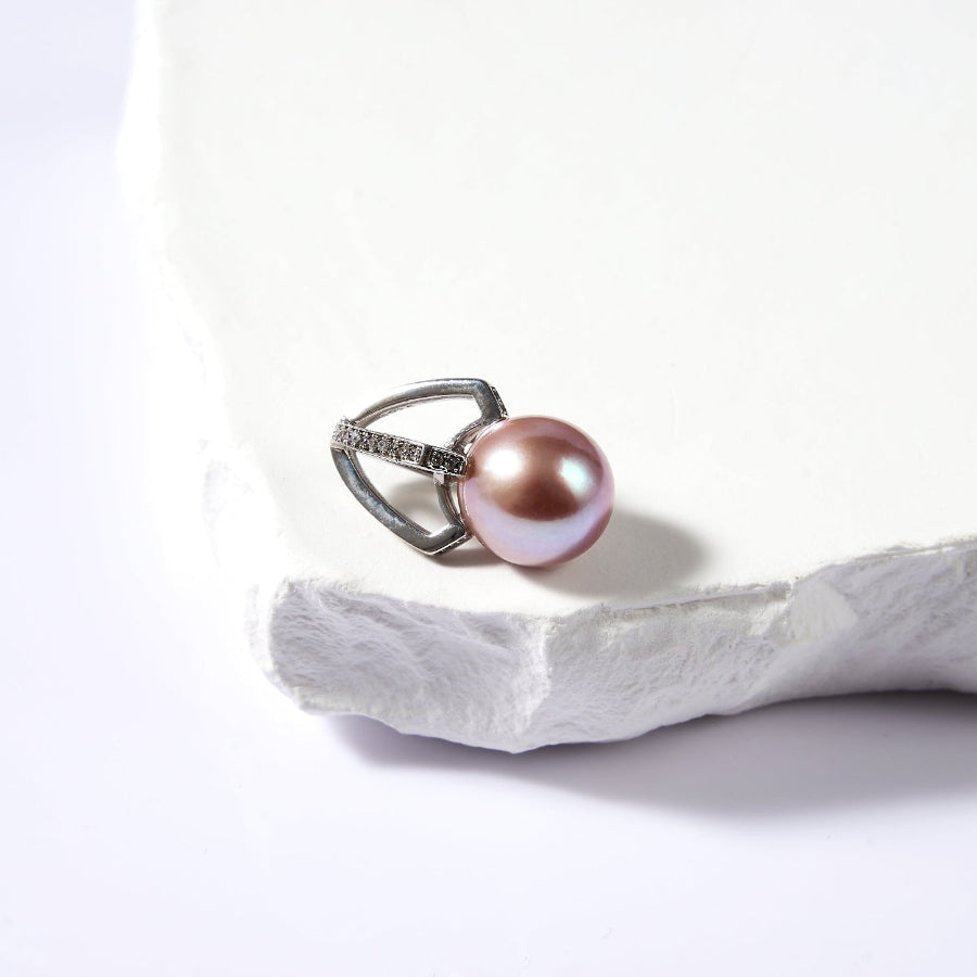 10.5-11.5mm Purple Freshwater Pearl Pendant Only — Chain Not Included