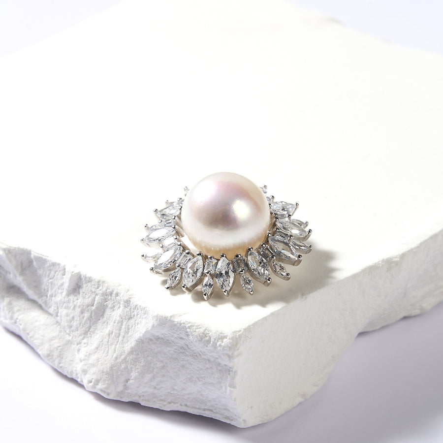 11.5-12mm White Freshwater Pearl Pendant Only — Chain Not Included