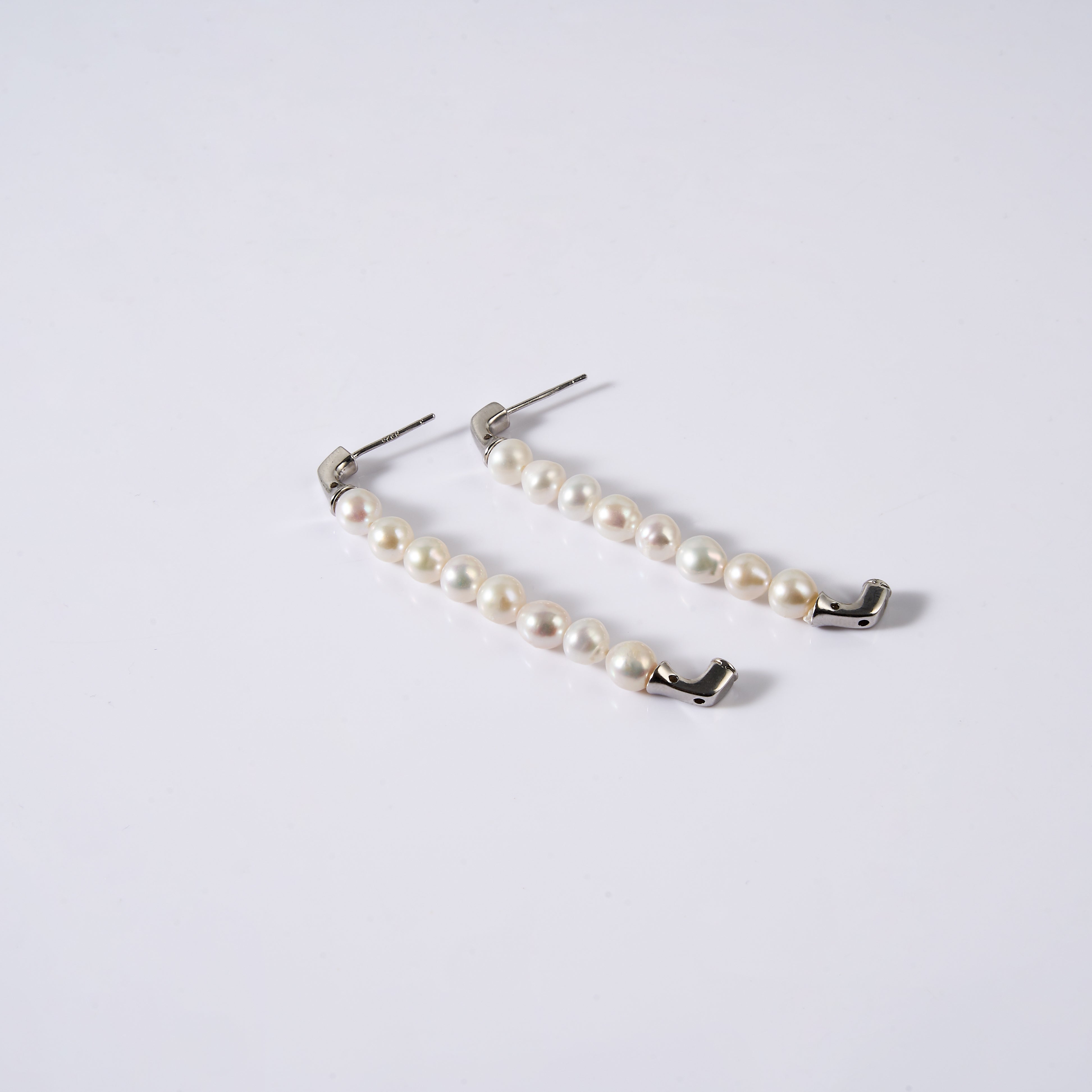 White Freshwater Pearl Stud Earrings