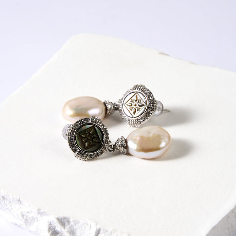 Baroque Freshwater Pearl Stud Earrings