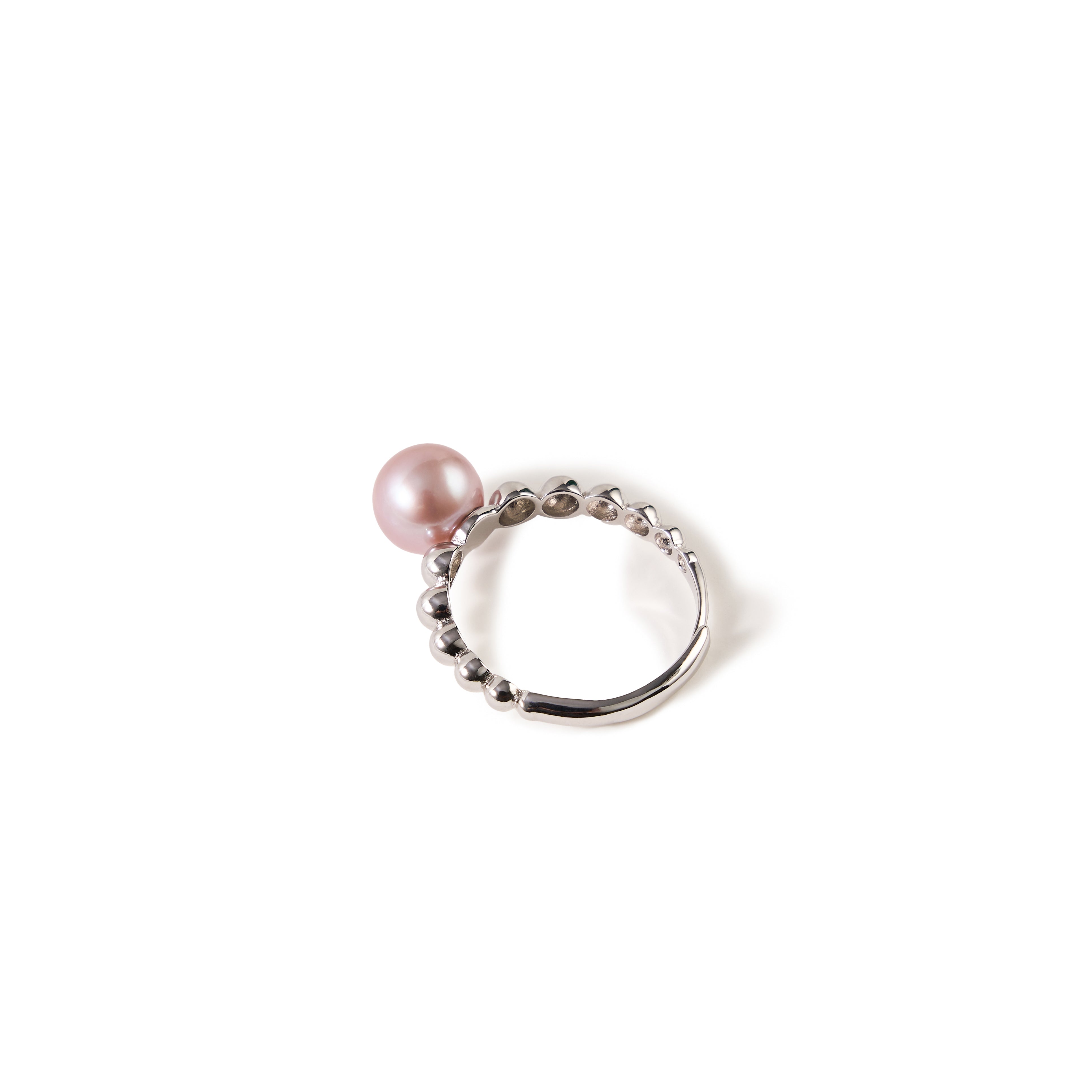8.5-9.5mm Purple Freshwater Pearl Ring-AAA Quality