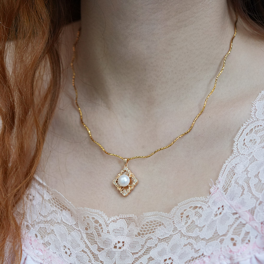 Himmlische Barockperlen-Schlosskette