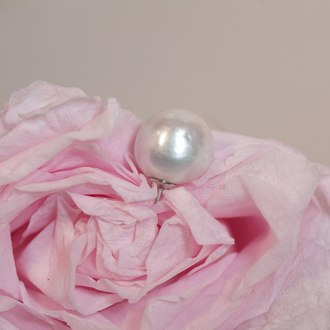 Iridescent Whisper Baroque Pearl Stud Earrings