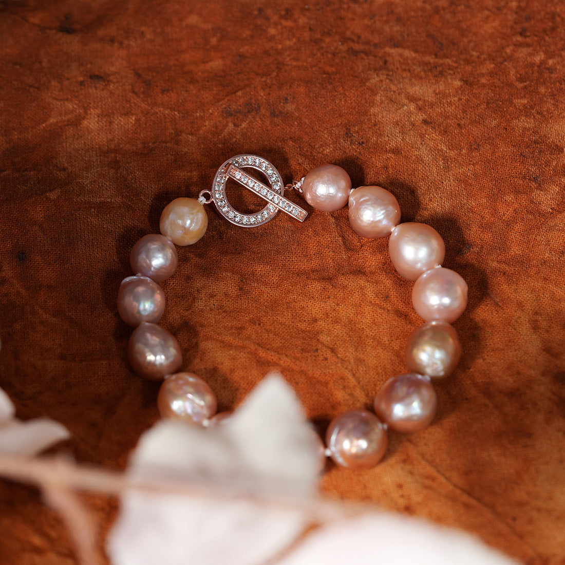 Nocturne Lavender Baroque Pearl Strand Bracelet