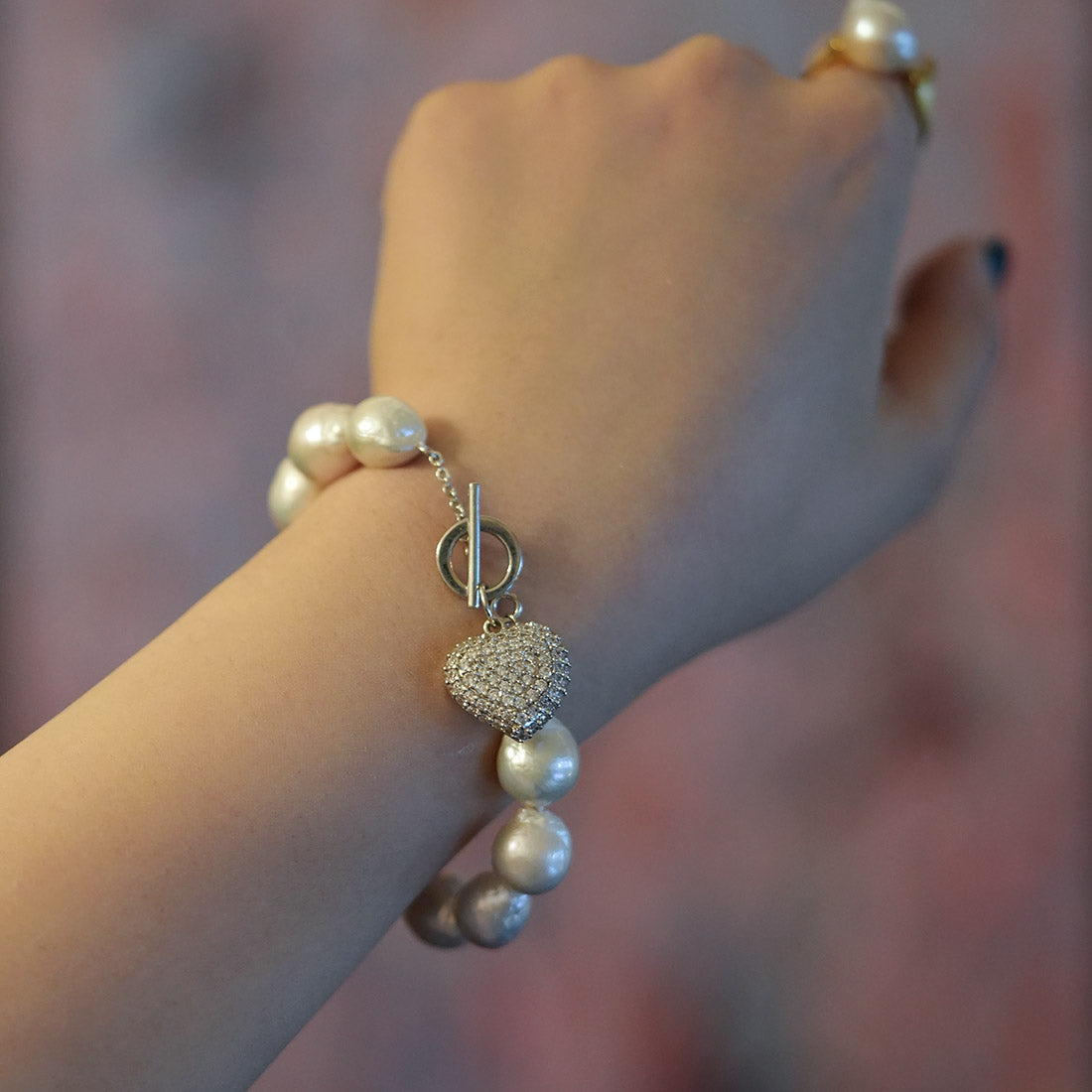Siren’s Heart Baroque Pearl Bracelet