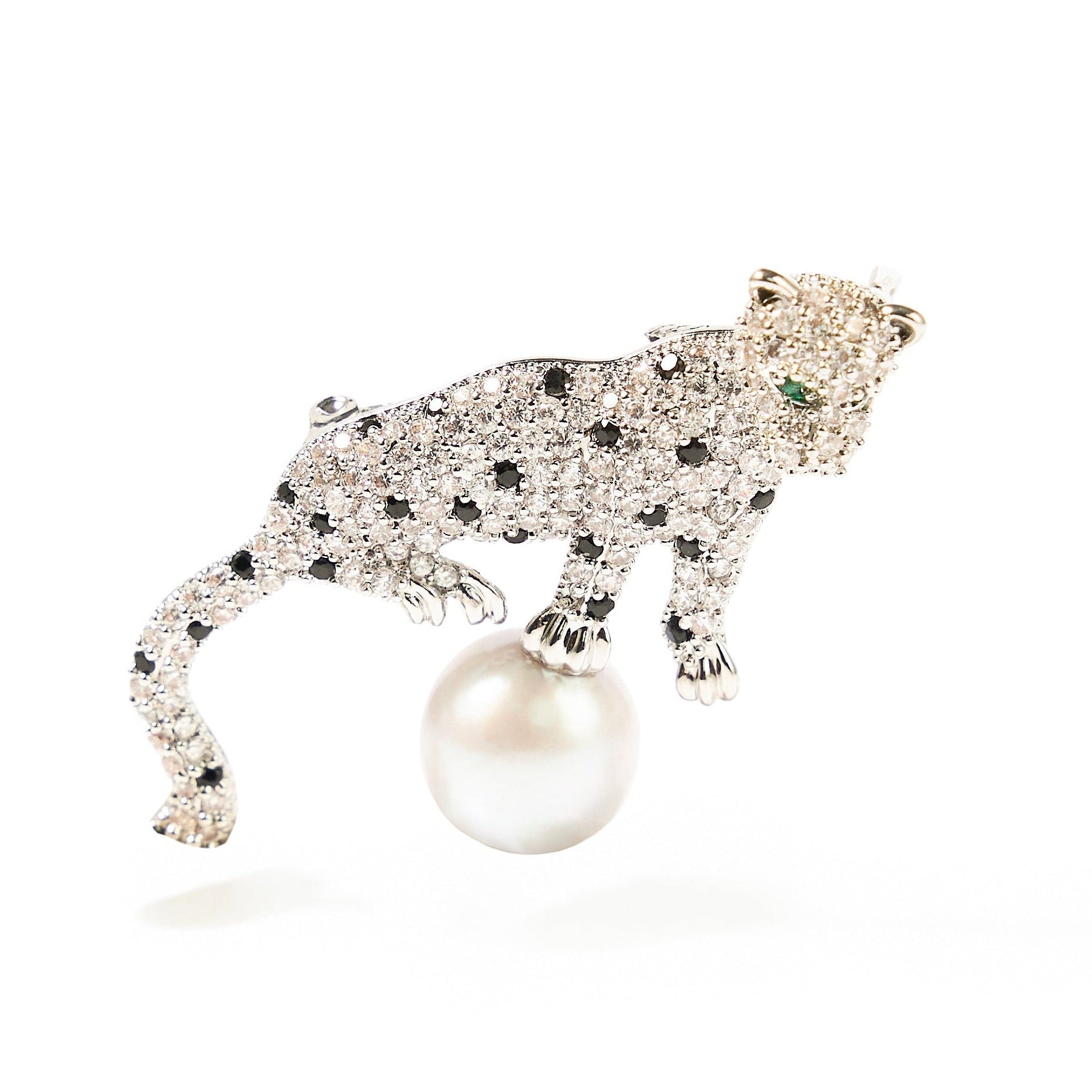 10.5-11.5mm Leopard Freshwater Pearl Brooch-AAA Quality