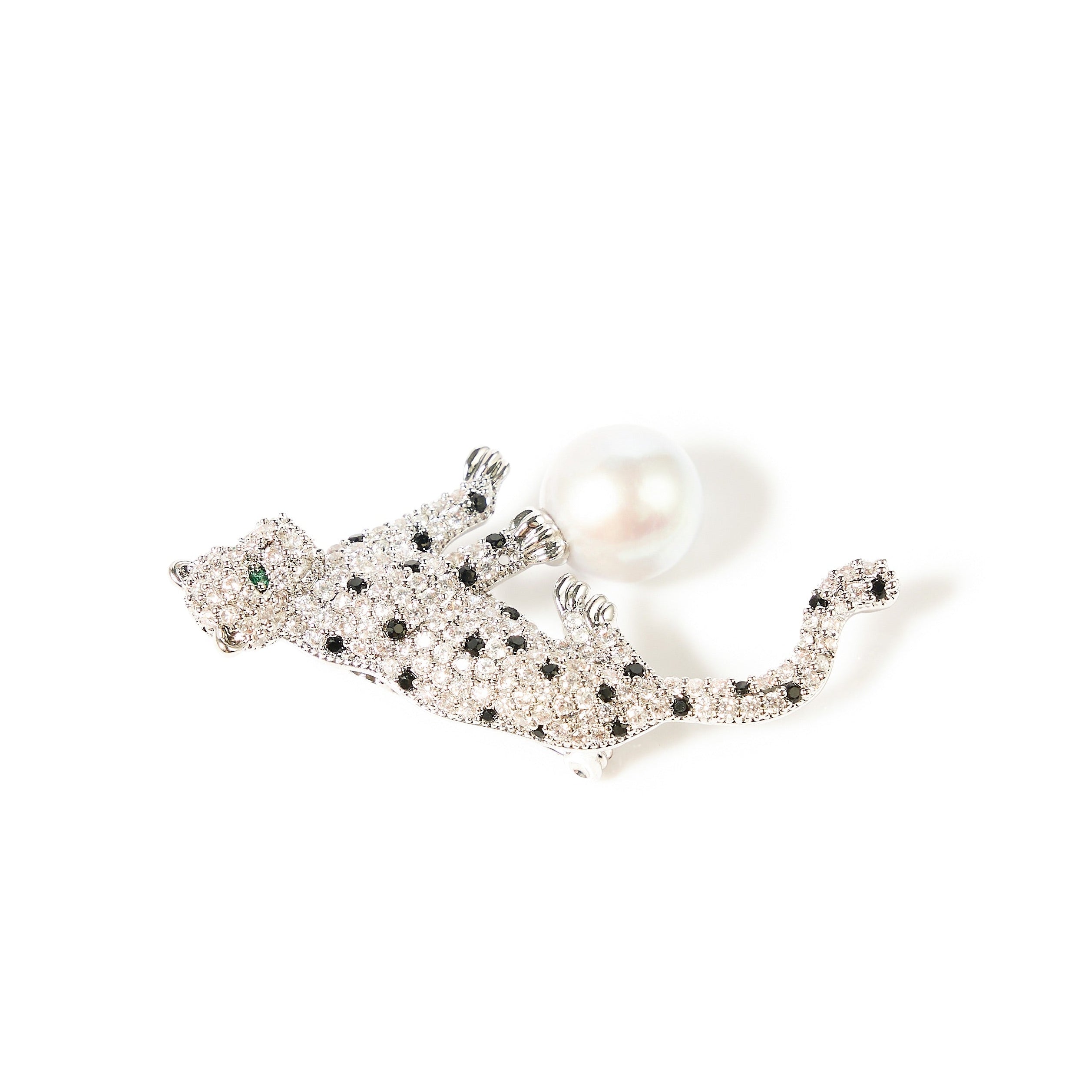 10.5-11.5mm Leopard Freshwater Pearl Brooch-AAA Quality