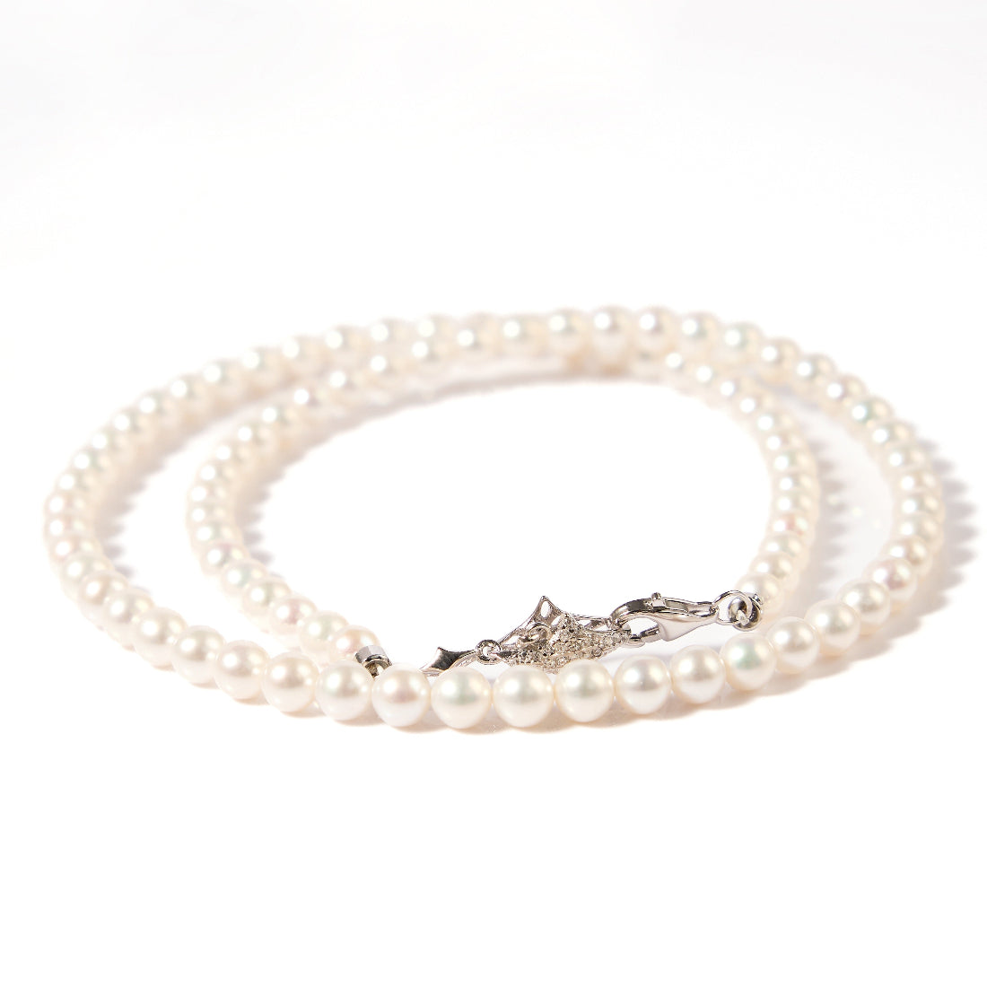 3-5mm White Freshwater Pearl Necklac-AAA Quality