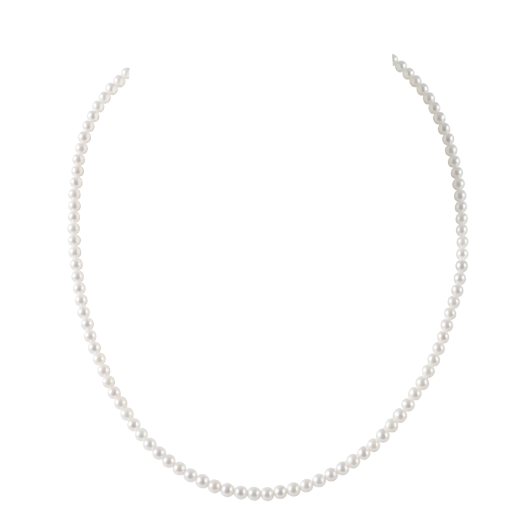 3-5mm White Freshwater Pearl Necklace-AAA Quality
