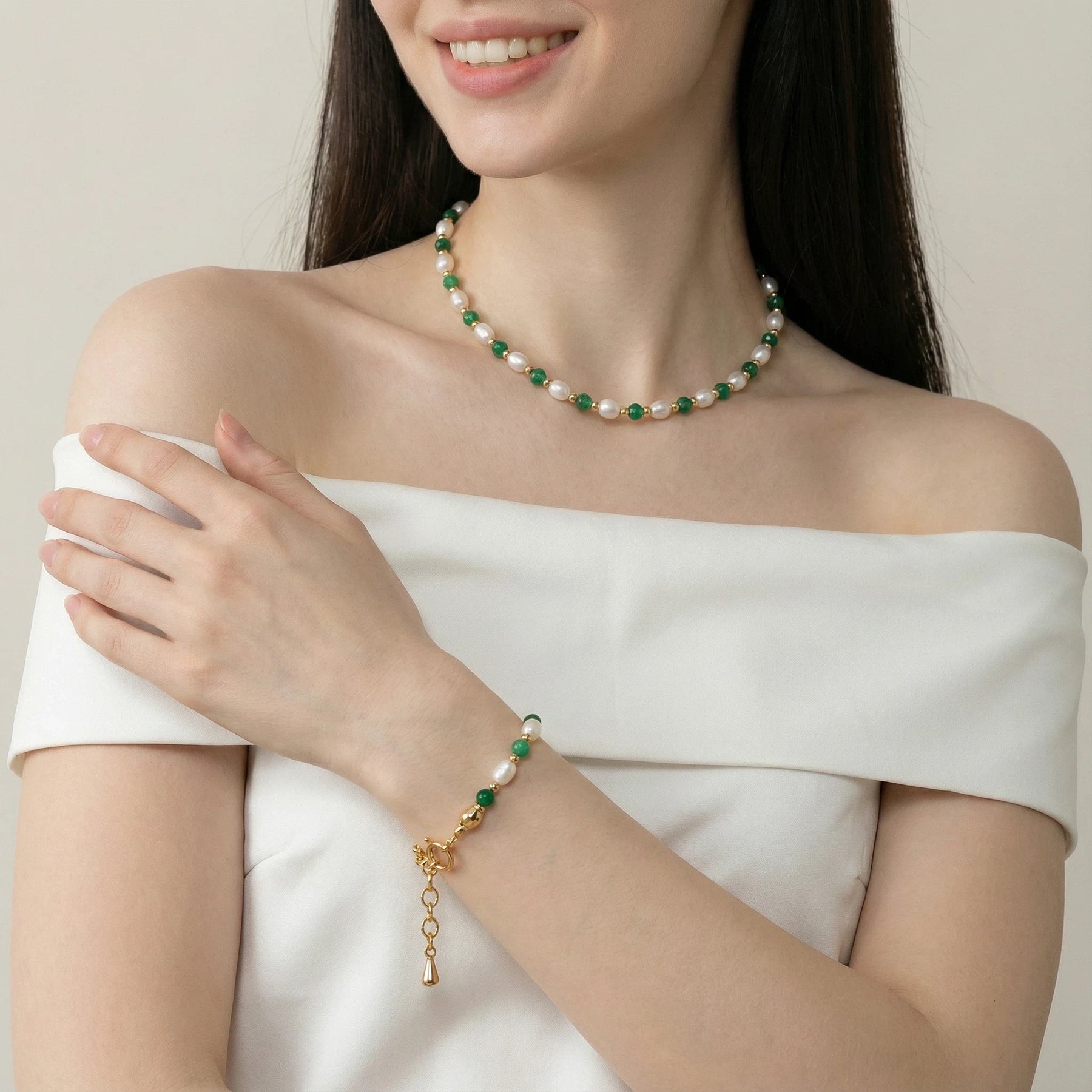 Baroque Pearl & Tiger’s Eye Bracelet