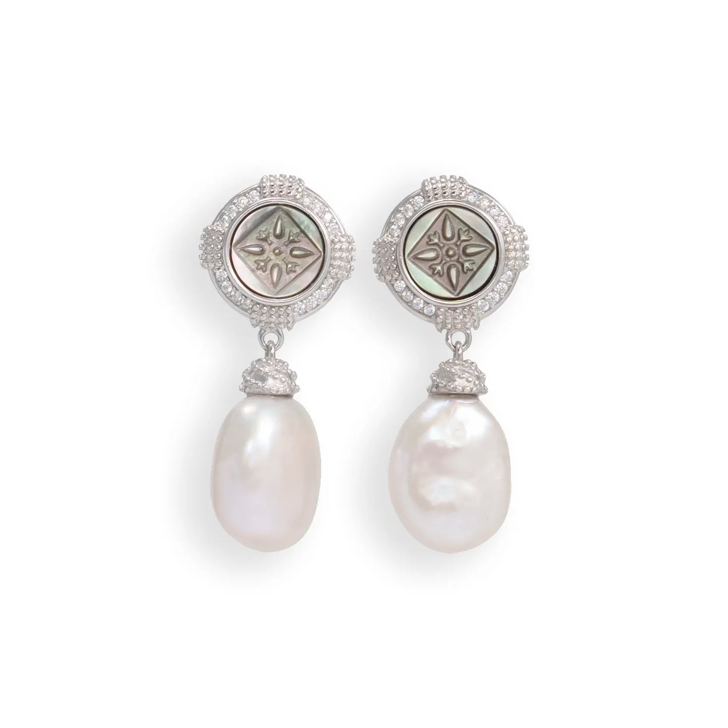 Baroque Freshwater Pearl Stud Earrings
