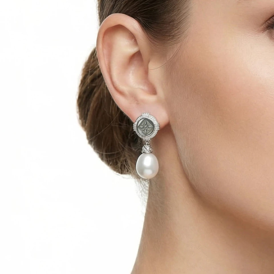 Baroque Freshwater Pearl Stud Earrings