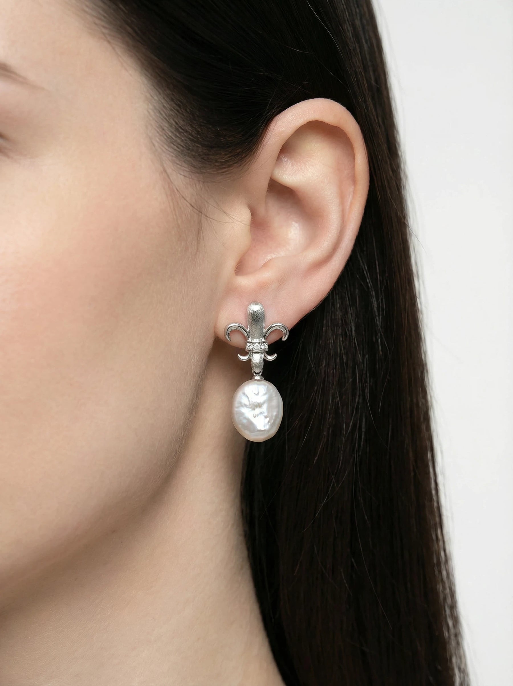 Baroque Freshwater Pearl Stud Earrings