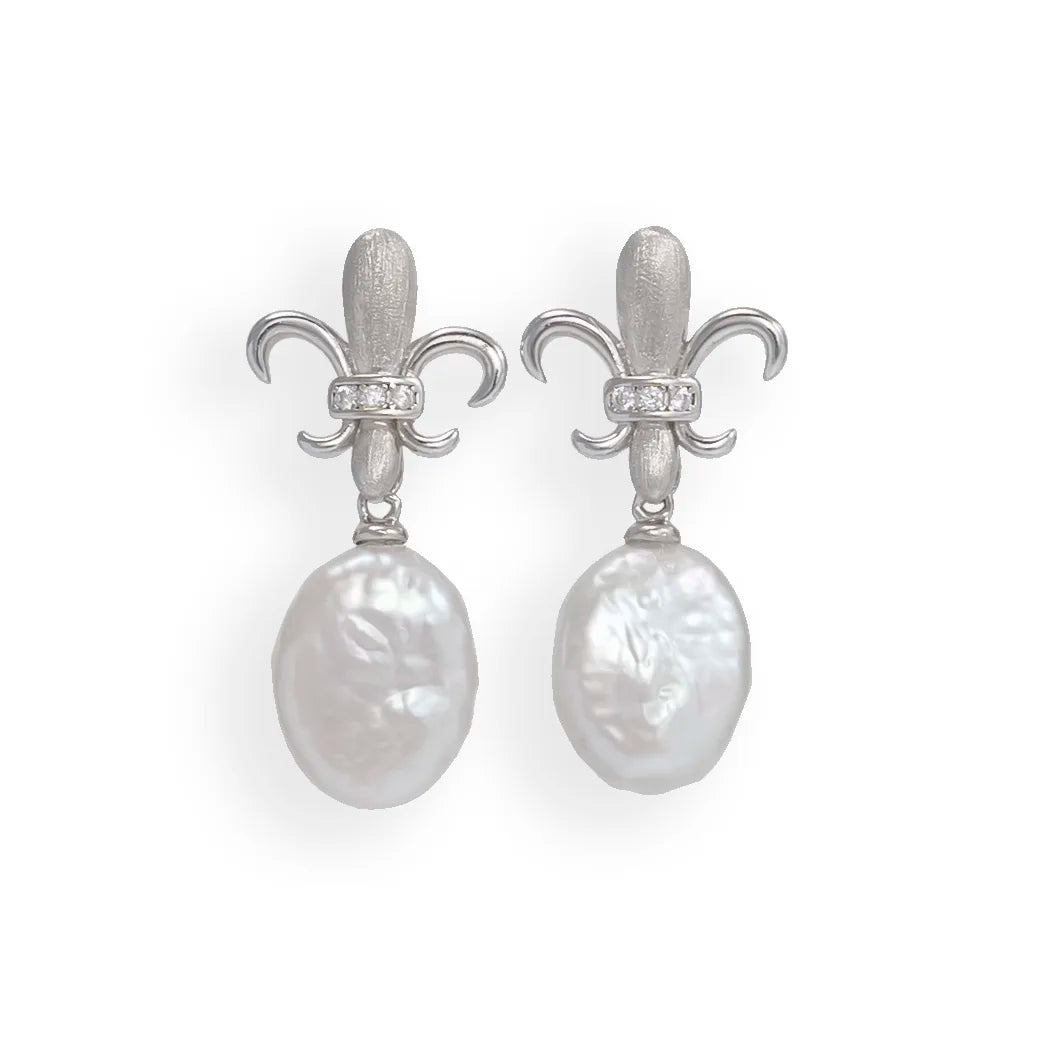 Baroque Freshwater Pearl Stud Earrings