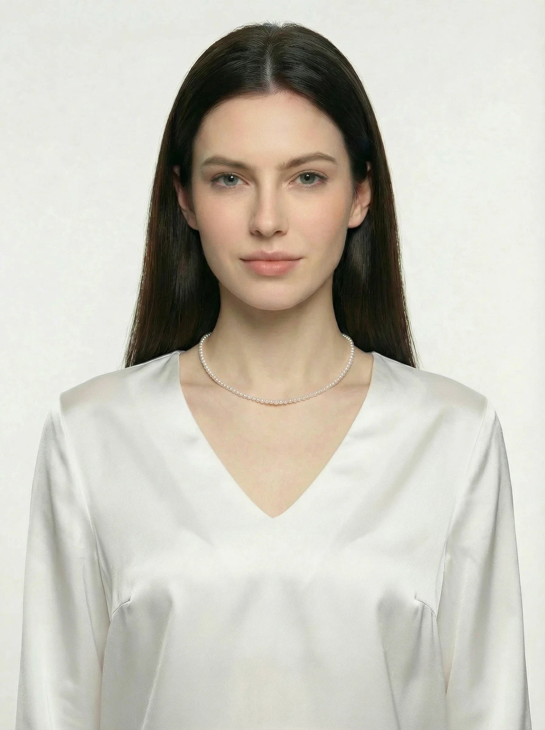 5-7mm White Freshwater Pearl Necklace-AAA Quality