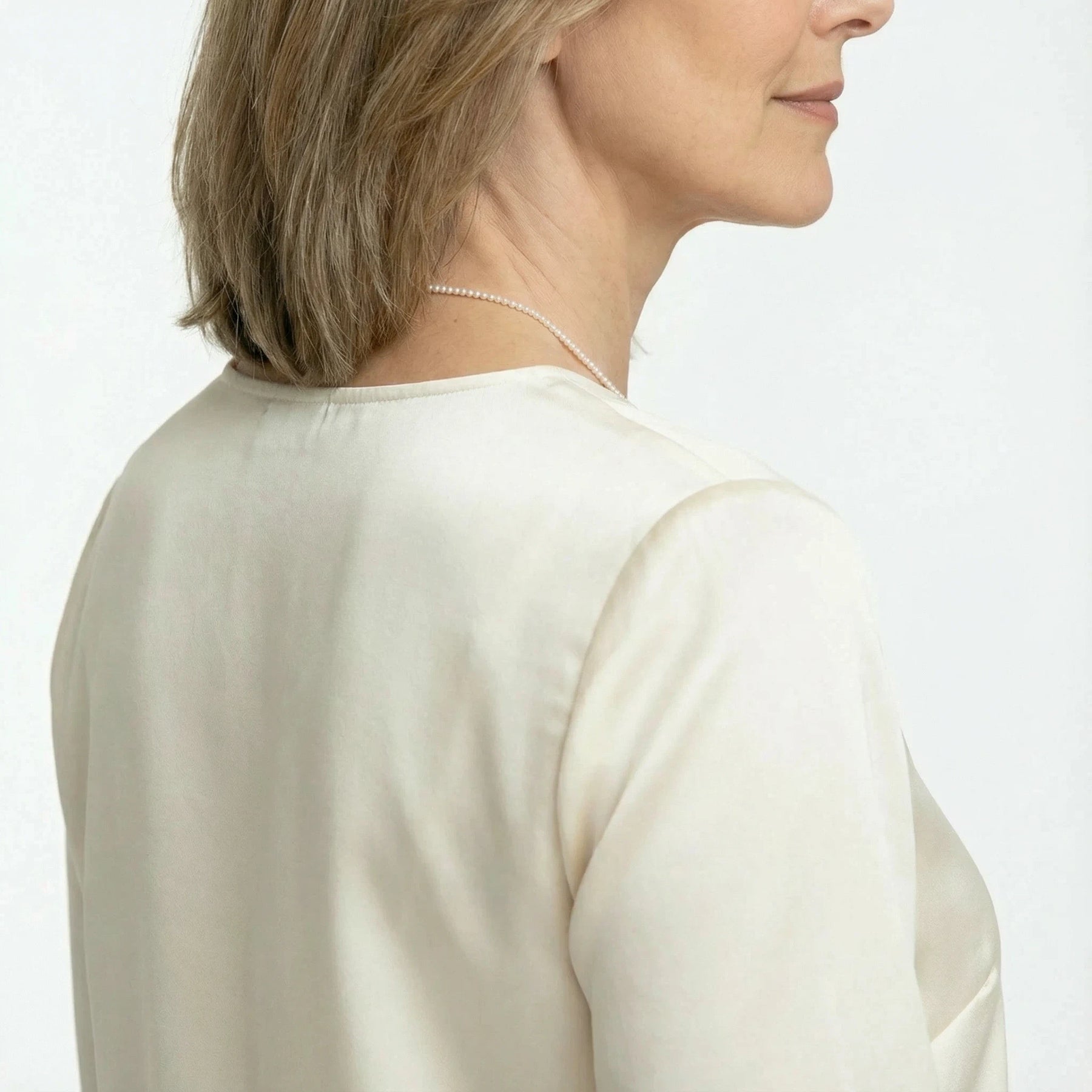 3-5mm White Freshwater Pearl Necklace-AAA Quality