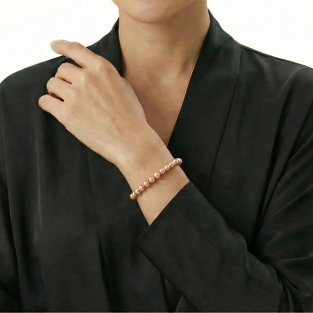 7–8mm Freshwater Pearl Bracelet-AAA Quality