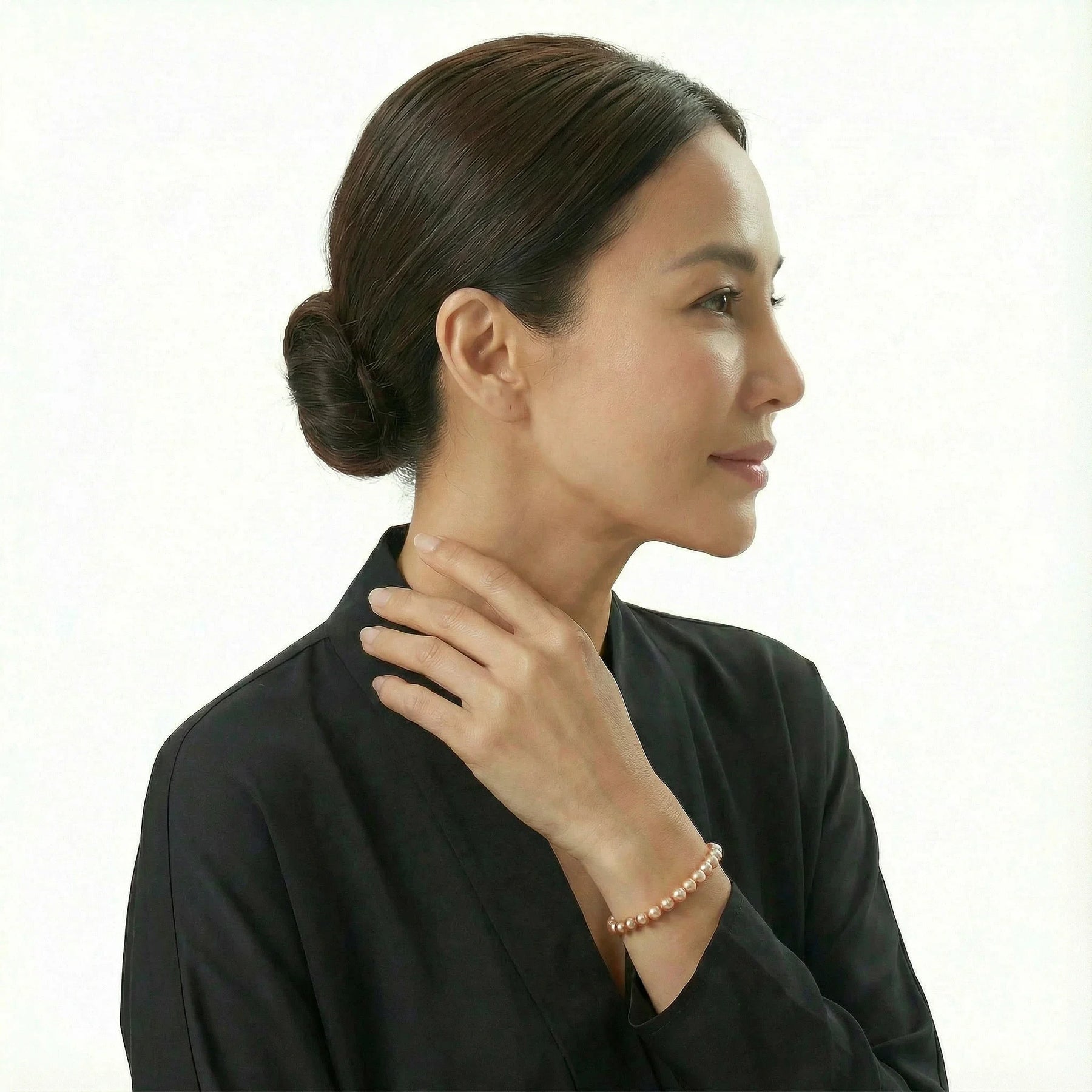 7–8mm Freshwater Pearl Bracelet-AAA Quality